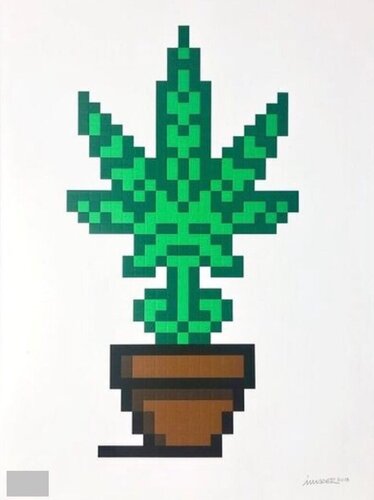 Hollywood (Brown Pot, Weed) by Invader, Print for Sale on Singulart
