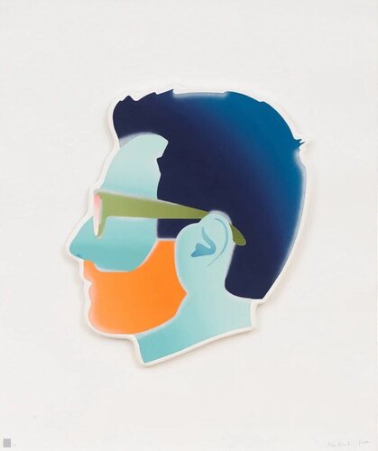 SELF-PORTRAIT (BLUE  FACE) di Alex Israel, Stampa in vendita su Singulart