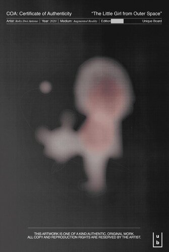 The Little Girl from Outer Space ( HAND DRAWN COA) by Roby Dwi Antono, Work on Paper for Sale on Singulart