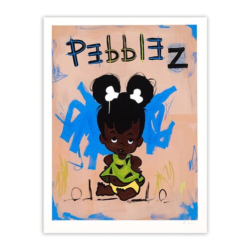 Pebbles ( Girl, Blue Dress , Flintstones) von Robert B. Moore, Druck kaufen auf Singulart