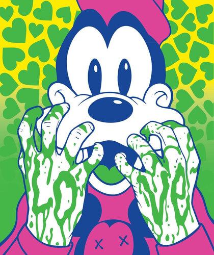 Goofy Love ( Lime Variant, Disney) di Ben Frost, Stampa in vendita su Singulart