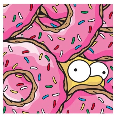 Donut Mobile (Strawberry, Raspberry, Pink, Homer Simpson) by Incarcerated Jerkface, 인쇄 for Sale on Singulart