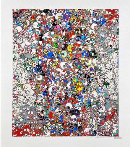 A Fork in the Road ( Skulls) by Takashi Murakami, Print for Sale on Singulart