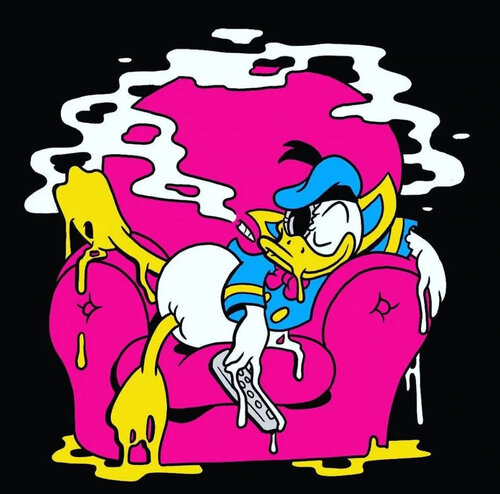 Duck Two (Pink, Donald Duck) van Matt Gondek, Afdruk te koop op Singulart