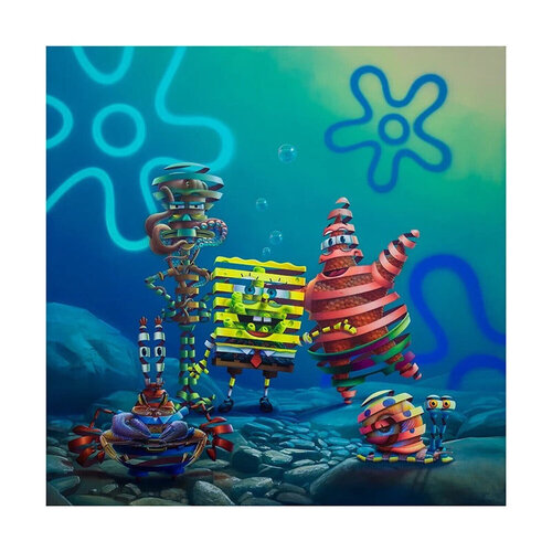 ATLANTIS SQUAREPANTIS  ( Spongebob, Patrick ) de Super A, Impresión a la venta en Singulart