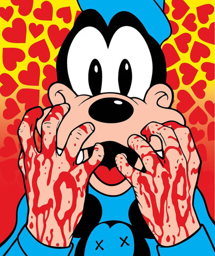 Goofy Love ( Red, Disney) by Ben Frost, Print for Sale on Singulart