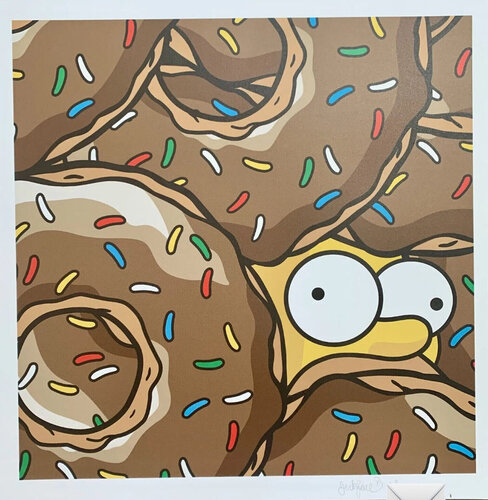 Donut Mobile ( Chocolate, Raspberry, Homer Simpson) von Incarcerated Jerkface, Druck kaufen auf Singulart
