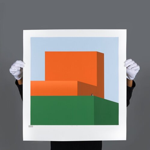Friend To Lover ( Orange & Green) von Suntur, Druck kaufen auf Singulart