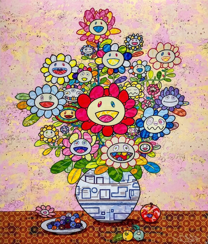 Longing for Zao Wou-Ki’s Painting by Takashi Murakami, Print for Sale on Singulart