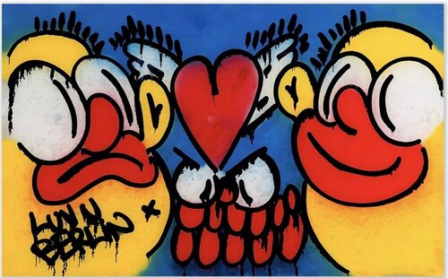 Berlin (Red, Blue) by Slawn, 인쇄 for Sale on Singulart