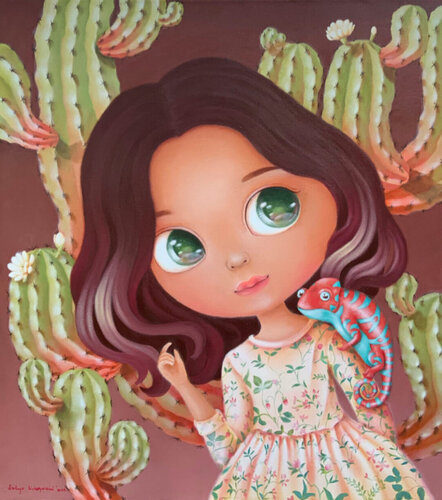 Velvet van Wahyu 'Adin' Wiedyardini, Schilderij te koop op Singulart