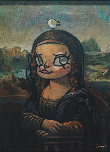 Molly Lisa ( Mona Lisa ) by Kenny Wong, Print for Sale on Singulart