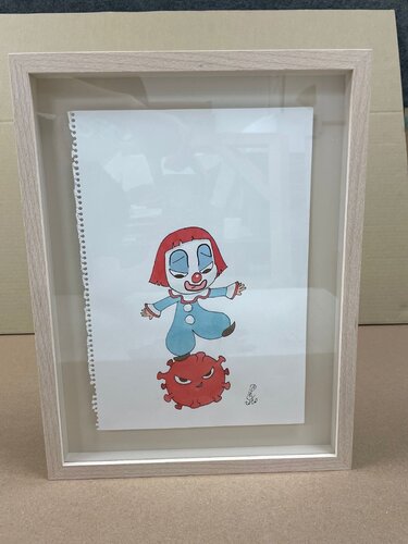 Untitled (Clown) by Pitakpong Pex, 종이 for Sale on Singulart