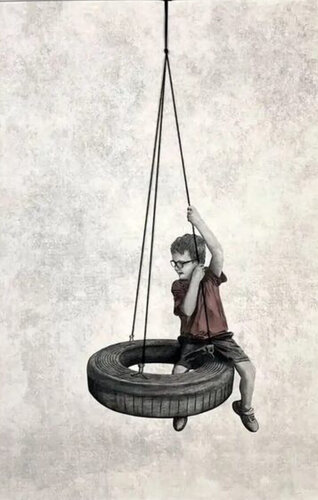 Swing (Rubber Tyre, Boy) di Andrew Scott, Stampa in vendita su Singulart