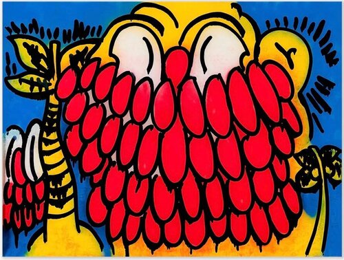 Los Angeles (Red, Blue, Yellow) by Slawn, Print for Sale on Singulart