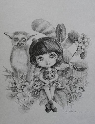 Side By Side von Adin Wahyu Wiedyardini, Malerei kaufen auf Singulart