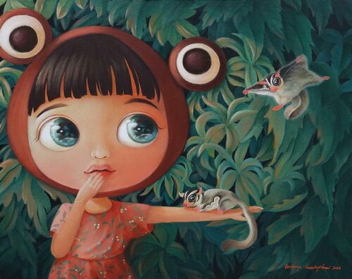 The Wild Within #1 de Adin Wahyu Wiedyardini, Pintura a la venta en Singulart