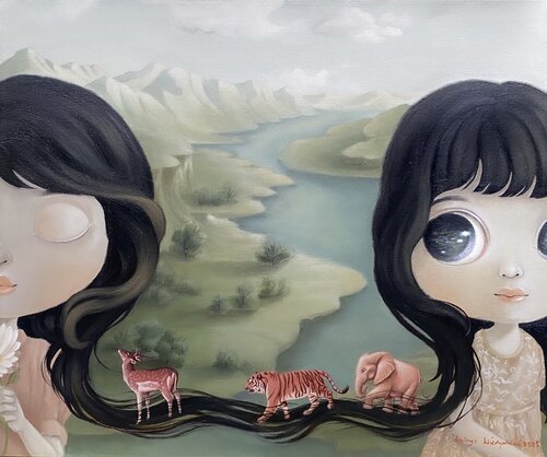 Connection 1 de Adin Wahyu Wiedyardini, Pintura a la venta en Singulart