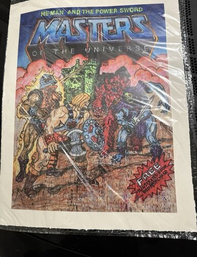 Masters of the Universe Castle Battle (Power Sword, He-man) von MADSAKI, Druck kaufen auf Singulart