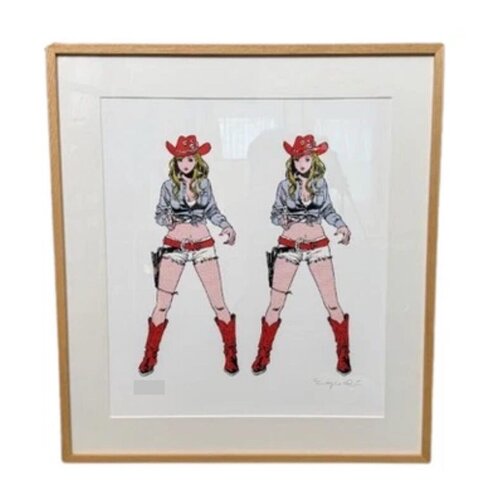 2 Cow Girls ( Coloured) von Hisashi Eguchi, Druck kaufen auf Singulart