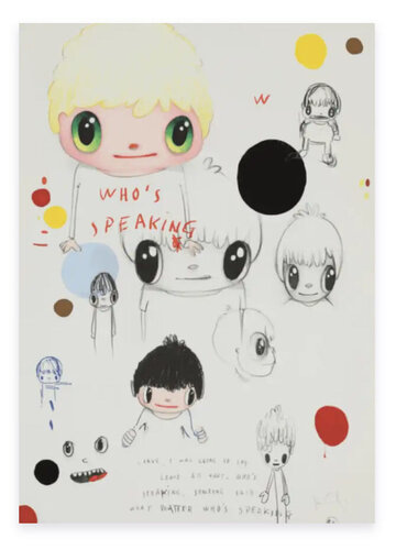 Untitled Drawing #2 (Who's Speaking?) by Javier Calleja, Print for Sale on Singulart