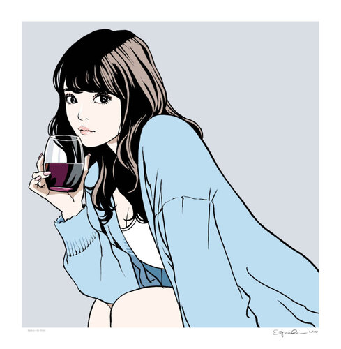 Rogue (Blue, Wine) di Hisashi Eguchi, Stampa in vendita su Singulart