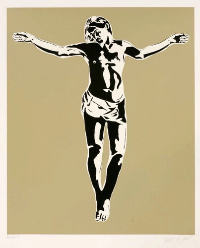 Jesus (Gold) von Blek le Rat, Druck kaufen auf Singulart