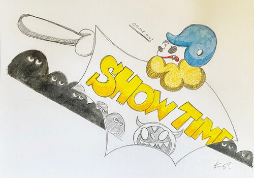 SHOW TIME von Kenichi Sugimoto, Malerei kaufen auf Singulart