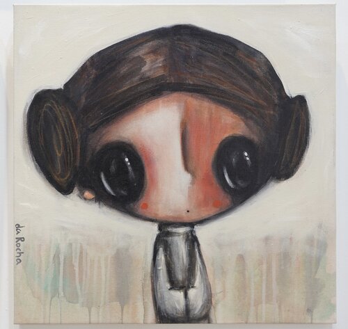 It's just the hair ( Princess Leia, Star Wars) van Nico da Rocha, Schilderij te koop op Singulart