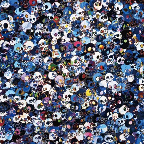 Blue Skulls by Takashi Murakami, Print for Sale on Singulart