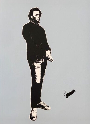 Frederic Chopin (Gray, Grey) von Blek le Rat, Druck kaufen auf Singulart