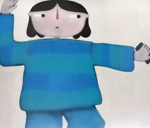 Phone Stretch ( Blue, Tai Chi) di Felix Treadwell, Stampa in vendita su Singulart