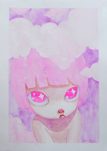 Staring at you de ANGLING, Obra en papel a la venta en Singulart