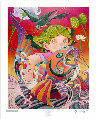 The Catch (Fish) by James Jean, Print for Sale on Singulart