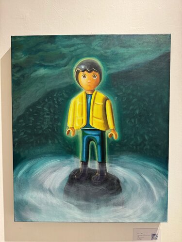 Kenneth Tsang - Finding Peace in Turbulent Stream van Kenneth Tsang, Schilderij te koop op Singulart