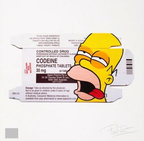 I don’t feel so good (Homer Simpson) by Ben Frost, 인쇄 for Sale on Singulart