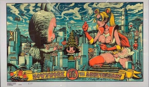 HOW2WORK 15TH ANNIVERSARY (Green) by Kasing Lung, Print for Sale on Singulart