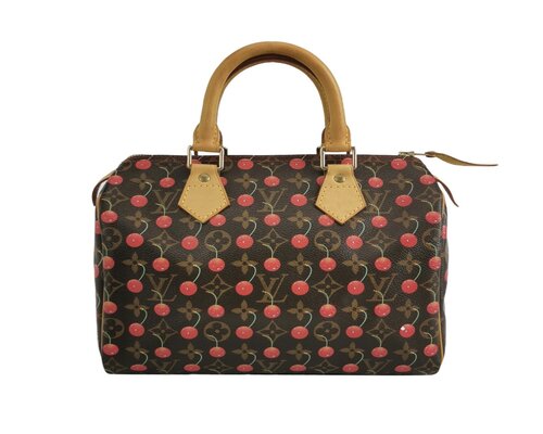 Louis Vuitton 2005 Cherry Monogram Speedy 25 de Takashi Murakami, Téxtil a la venta en Singulart