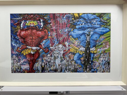 Red Demon and Blue Demon with 48 Arhats di Takashi Murakami, Stampa in vendita su Singulart