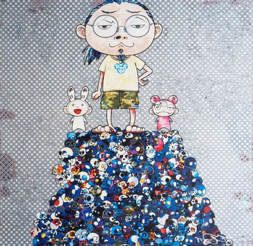 Pom & Me - On the Blue Mound of the Dead by Takashi Murakami, Print for Sale on Singulart