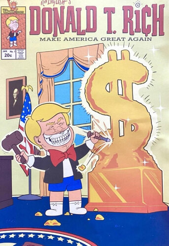 Donald Rich ( Donald Trump, Richie Rich) van Ron English, Afdruk te koop op Singulart