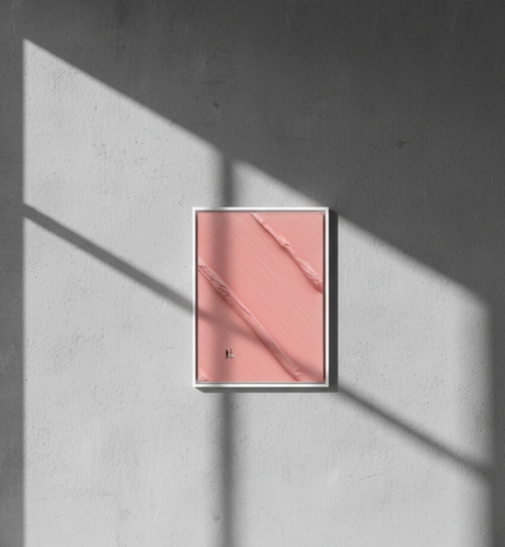 Asphalt Meadows (Pink, Rose) di Werner Bronkhorst, Stampa in vendita su Singulart