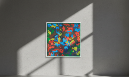 Untitled ( Camouflage, Brown, Yellow) by LilKool, 版画 for Sale on Singulart