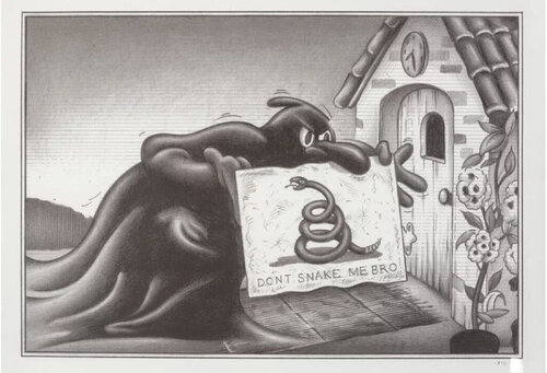 Don't Snake Me Bro von Ryan Travis Christian, Druck kaufen auf Singulart