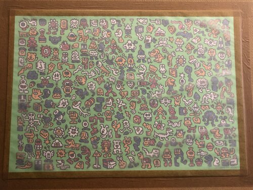 Alien Town (Green) de Mr Doodle, Impresión a la venta en Singulart