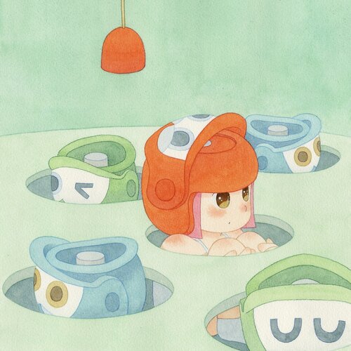 Muki in a Fishing Game by Lingmuki, Print for Sale on Singulart