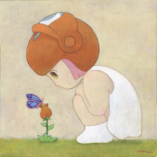 Hello Butterfly de Lingmuki, Pintura a la venta en Singulart
