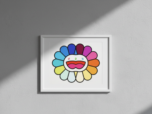 Multicolor Double Face White (Kaikai Kiki) di Takashi Murakami, Stampa in vendita su Singulart