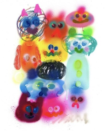 Earthlings de Jon Burgerman, Impresión a la venta en Singulart