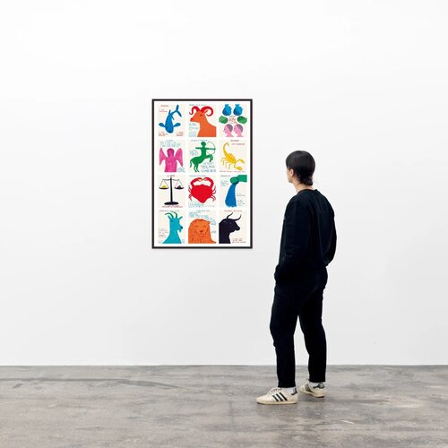 Signs of the zodiac by David Shrigley, Print for Sale on Singulart